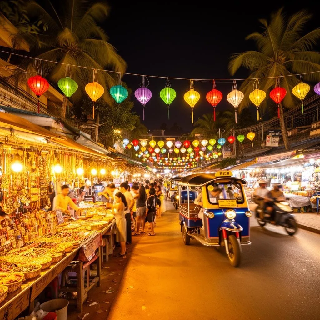 Siem Reap streets and pub area