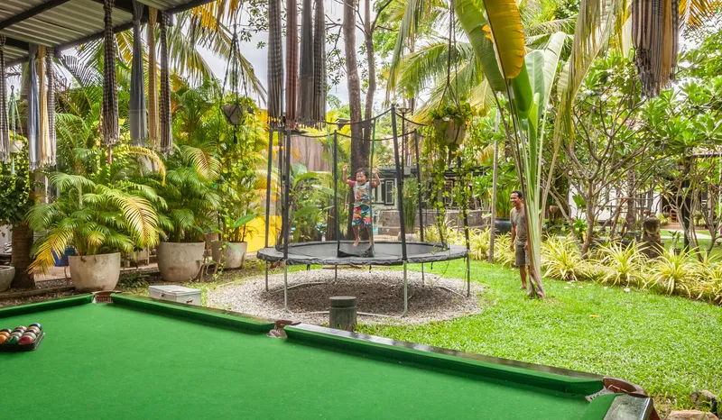 Tropical garden at Banana Resort
