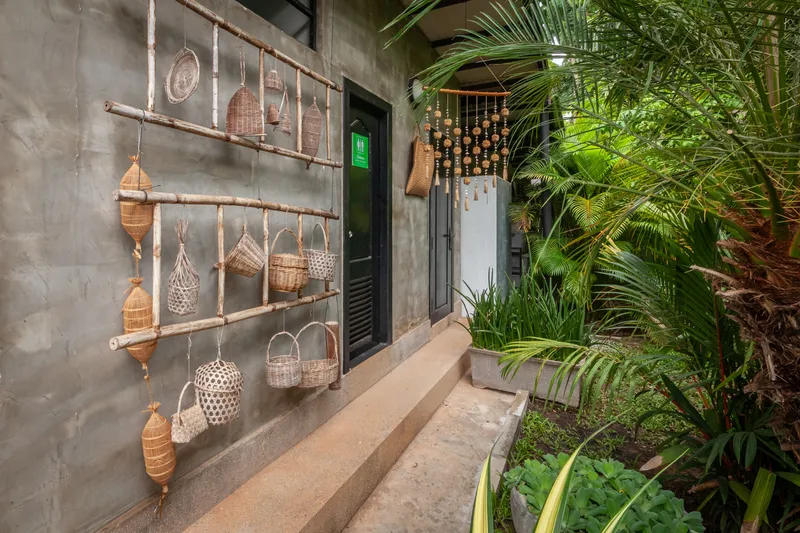 Tropical garden at Banana Resort