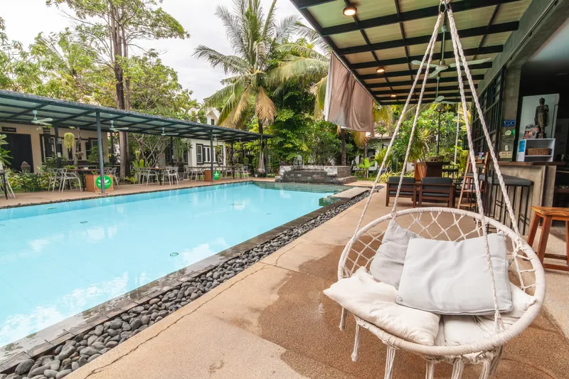 Banana Resort pool, Siem Reap