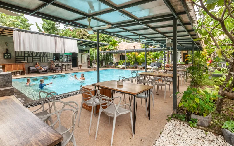 Banana Resort pool, Siem Reap