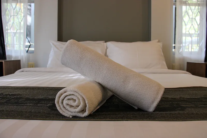 Close-up of high-quality bedding